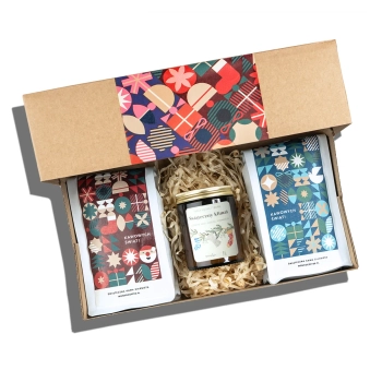 świąteczny wieczór - świeca sojowa - namieszane & monko.