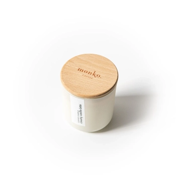 kawowa świeca sojowa monko. COFFEE CANDLE – white creamy vanilla latte